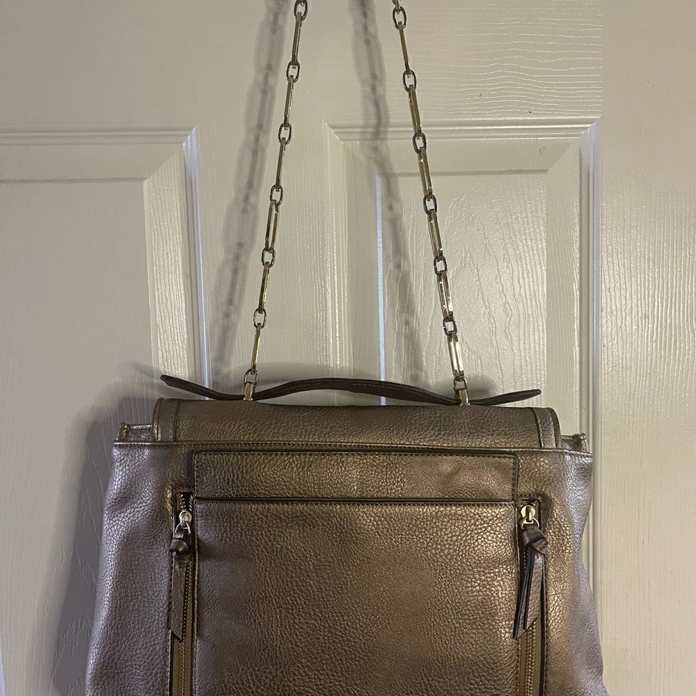 Kate Landry metallic bronze multi function should… - image 7